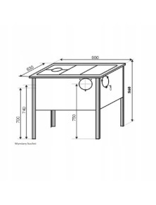 Wkładka tylna 410x220 mm płyta żeliwna kuchni GRUDZIĄDZ