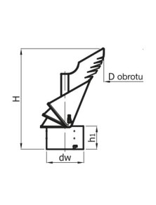 ROTOWENT fi 150 mm Dragon nasada na komin RO150CH-DR-R strażak