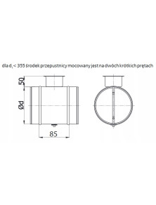 Przepustnica zamykająca DAS fi 200