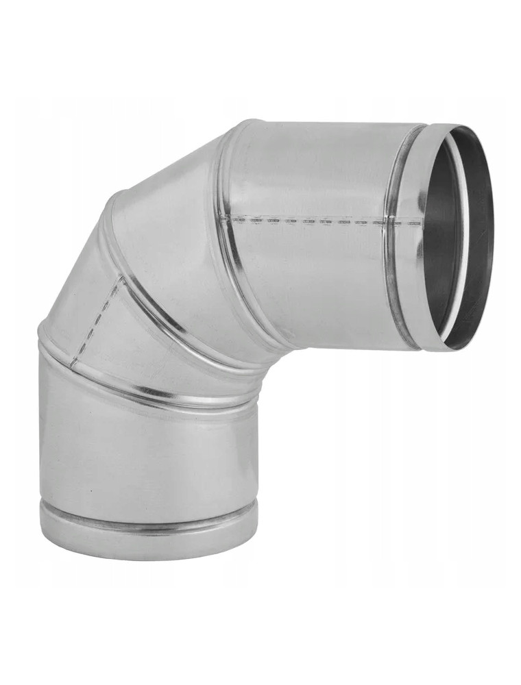 Kolano KNS fi 125 mm kąt 90 nastawne regulowane ocynk