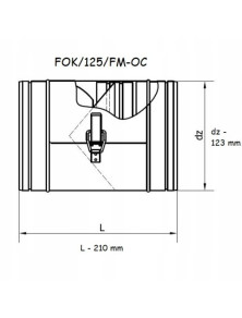 Filtr kanałowy FOK fi 125 mm FOK125/FM-OC