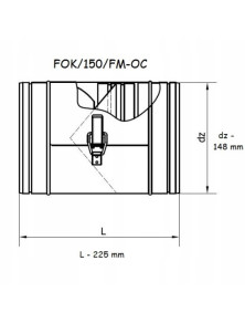 Filtr kanałowy FOK fi 150 mm FOK150/FM-OC