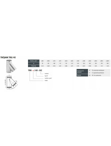 Trójnik TRS fi 150 mm kąt 45