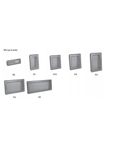 Kratka kominkowa K2 165x140 mm z ramką biały