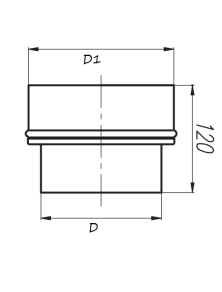 Redukcja nierdzewna fi 140/120 mm zwężka łącznik