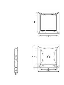 Drzwiczki DR 150x300 rewizyjne Dospel