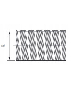 Rura elastyczna spiro fi 250 dł. 3 m aluminiowa