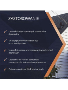 Taśma dekarska aluminiowa 10cmx10m TYTAN