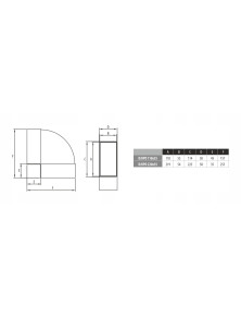 Kolano poziome D/KPO 110x55