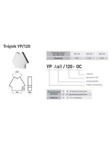 Trójnik TYP 150x50 kąt 120