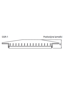Kratka SGR-1 525x75 do kanału spiro