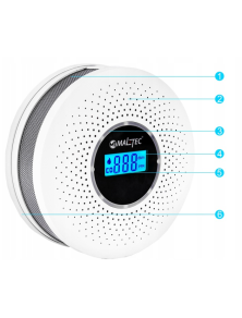 SafeSensor2000 - czujnik czadu, dymu 2w1