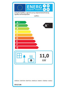 Piec wolnostojący koza kominek LUPO L  11 kW