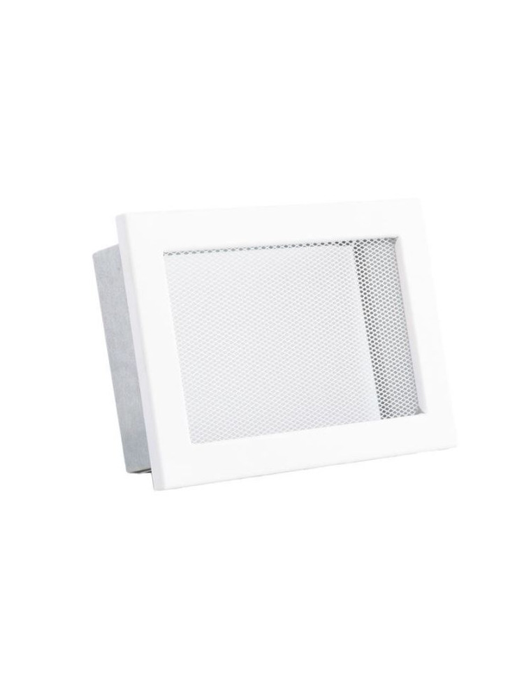 Kratka kominkowa KRVSM 240x170 mm z siatką biała