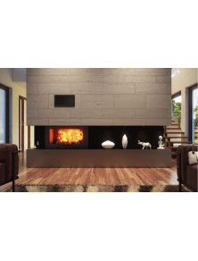 Kratka kominkowa KRVSM 240x170 mm z siatką biała