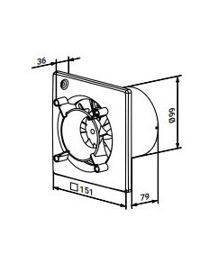 KLIQ100SUPREME wentylator osiowy fi 100 mm, cichy, standard, biały