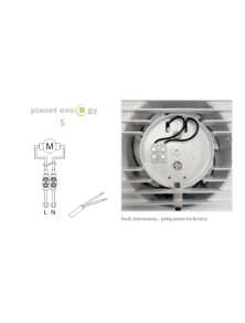 01-090 Wentylator fi 100 mm Energy planet Standard