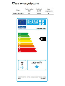 Wentylator DV-ROF-RHT-315 dachowy 120°C