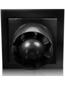 Wentylator VERONI Glass 100 WCH TIMER + HIGROSTAT czarny z przepustnicą