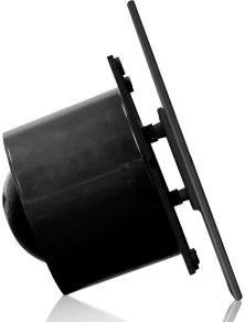 Wentylator VERONI Glass 100 WCH TIMER + HIGROSTAT czarny z przepustnicą