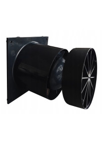 Wentylator VERONI Glass 100 WCH TIMER + HIGROSTAT czarny z przepustnicą