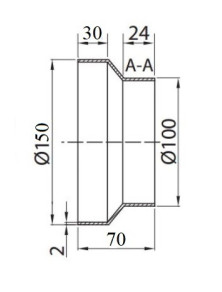 619 Redukcja D/RE 150/100  Vents