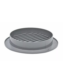 Kratka okrągła fi 125 mm szara