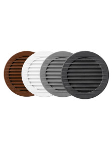 Kratka okrągła fi 125 mm szara