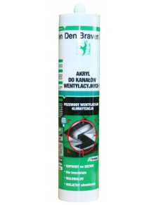 Silikon akrylowy do kanałów wentylacyjnych szary 310 ml Den Braven