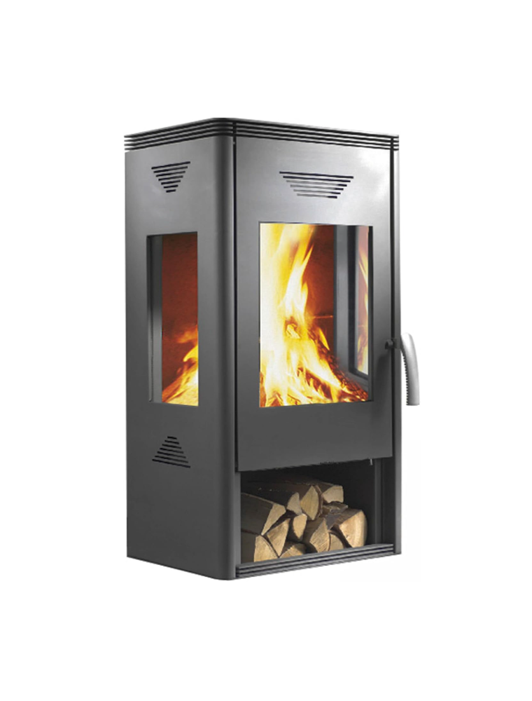 Kominek 8 kW piec trzyszybowy na drewno TRION H koza