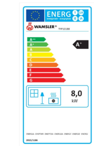 Kominek 8 kW piec trzyszybowy na drewno TRION H koza