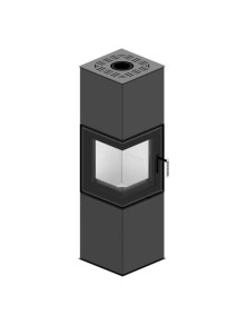 Piec wolnostojący kominek GABI  6,5 kW