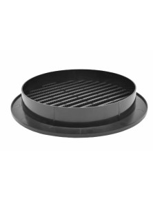 Kratka okrągła fi 125 mm grafitowa plastikowa