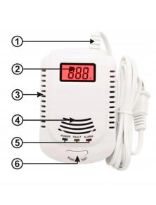 Czujnik gazu LPG, METAN, PROPAN, BUTAN, czadu detektor, wykrywacz