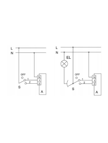 Przełącznik biegów 2- stopniowy, 1-fazowy, max. 5 A