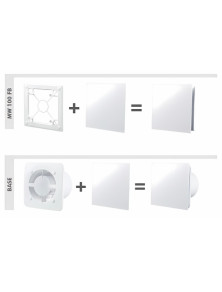 KLIQFP180HI-FI Panel dekoracyjny Hi-Fi do wentylatora / kratki Kliq BIAŁY