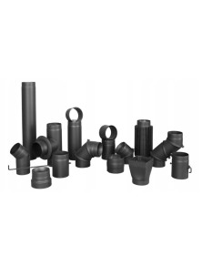 Rura RP fi 180 mm dł. 500 mm 0,5 m czarna spalinowa DARCO żaroodporna 180/500-CZ2