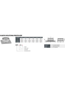 Kaseta do kratki kominkowej KDP K14,Kz14 fi 125 mm