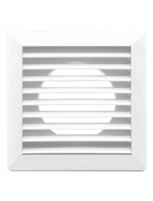 Kratka wentylacyjna front 172x172 mm kołnierz regulowany 80 - 150 biała