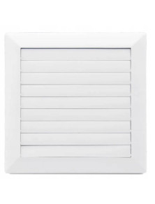Kratka wentylacyjna front 172x172 mm kołnierz regulowany 80 - 150 biała