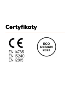 Piec kominek na pellet SPIRIT 5,2 kW antracyt / grafit  CADEL