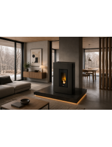 Piec kominek na pellet SPIRIT 5,2 kW antracyt / grafit  CADEL