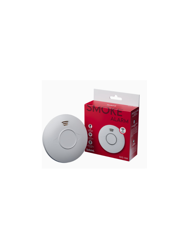 SHS-10W - Czujnik Dymu na baterie (2xAA) z komunikacją Wi-Fi