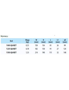 100QUIETTCHR Wentylator fi 100 mm QUIET /WC/ TIMER, cichy, chrom, łożyska kulowe, zawór zwrotny