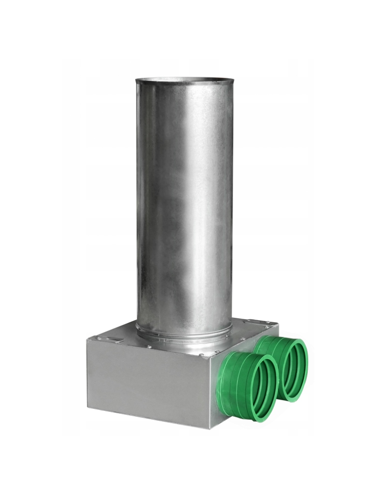 Skrzynka rozprężna 2x75 fi 125 mm SOL-FLEX z gumowym króćcem