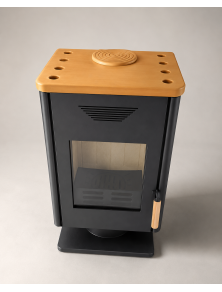 Piec kominek Wamsler TRION 8 kW na nodze trzyszybowy na drewno – koza wolnostojąca Ecodesign