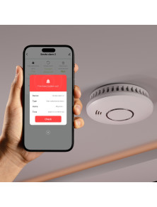 SHS-10W Czujnik Dymu baterie + Wi-Fi żywotność 10 lat SafeMi