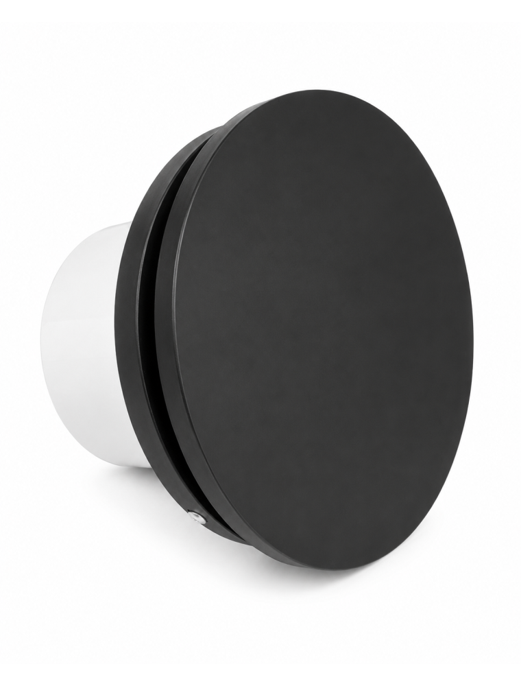 D100AUROWCLBLK Wentylator AURO fi 100 mm WC TIMER czarny mat okrągły Vents