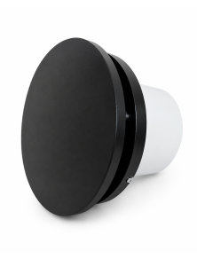 D100AUROHLBLK Wentylator AURO fi 100 mm WCH TIMER + HIGROSTAT czarny mat okrągły