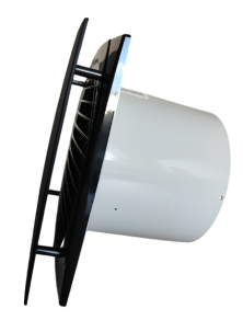 D125LDOWCBLK  Wentylator fi 125 mm MODERN WC TIMER czarny Vents